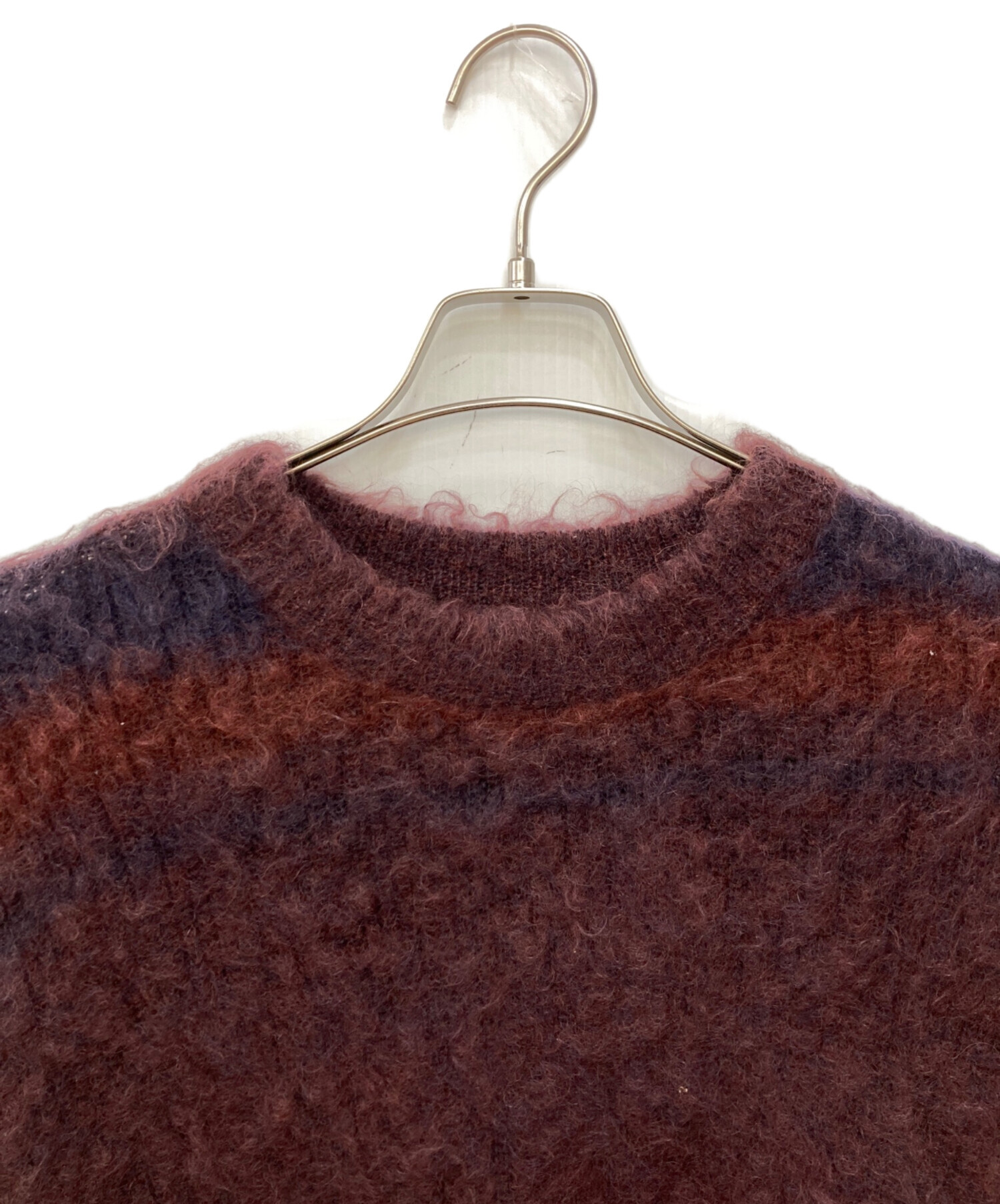 中古・古着通販】YOKE (ヨーク) ROTHKO BORDER CREW NECK ブラウン