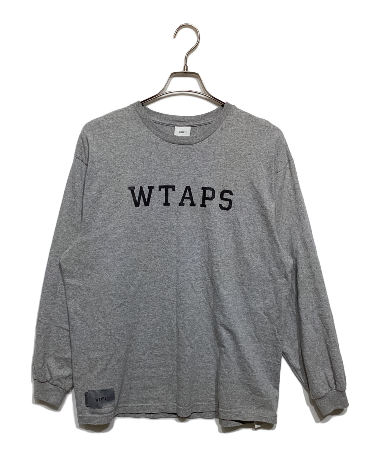中古・古着通販】WTAPS (ダブルタップス) カレッジロゴ ロンT グレー