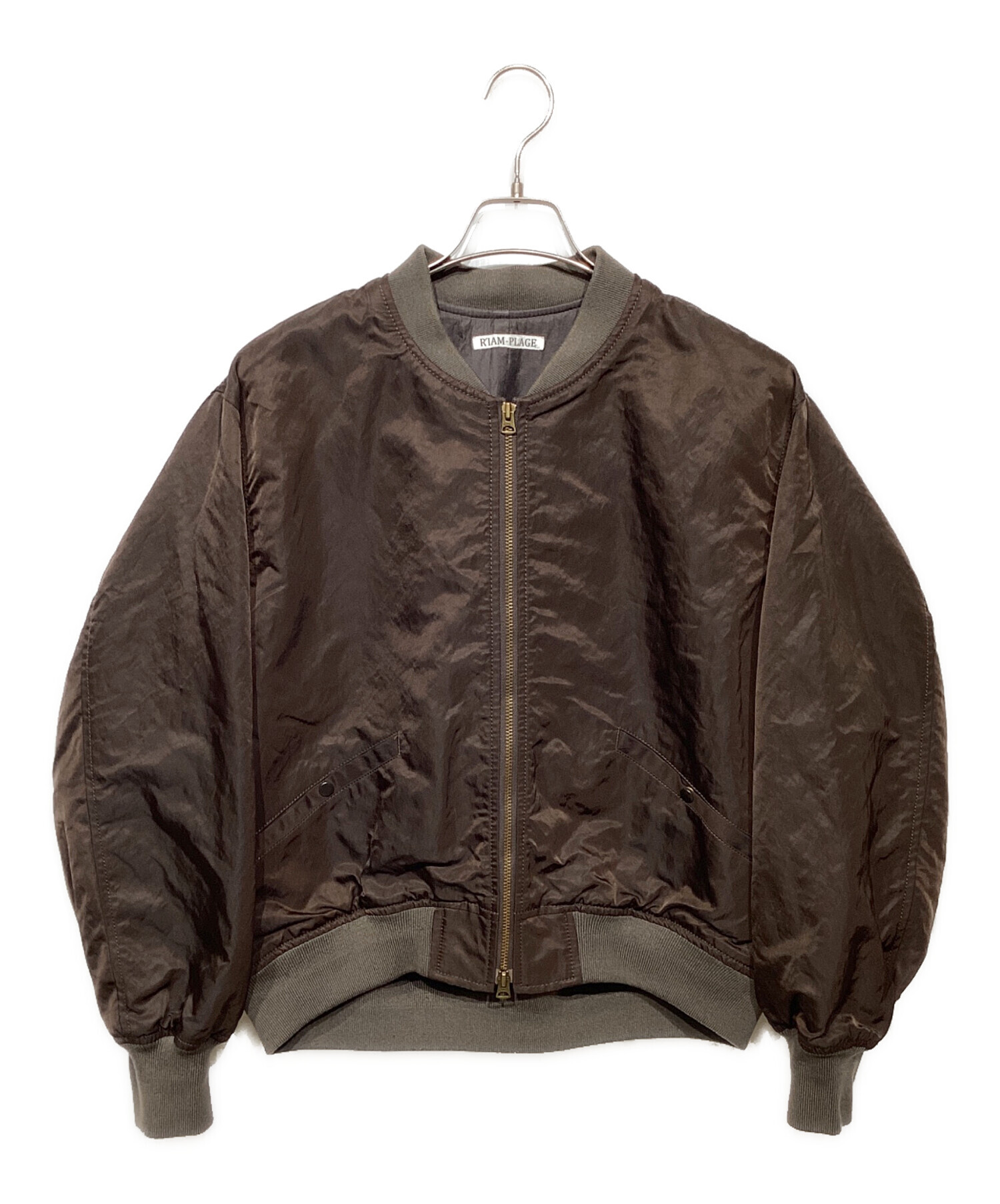 R'IAM PLAGE リアム プラージュ MA-1 ジップアップ ブルゾン plage
