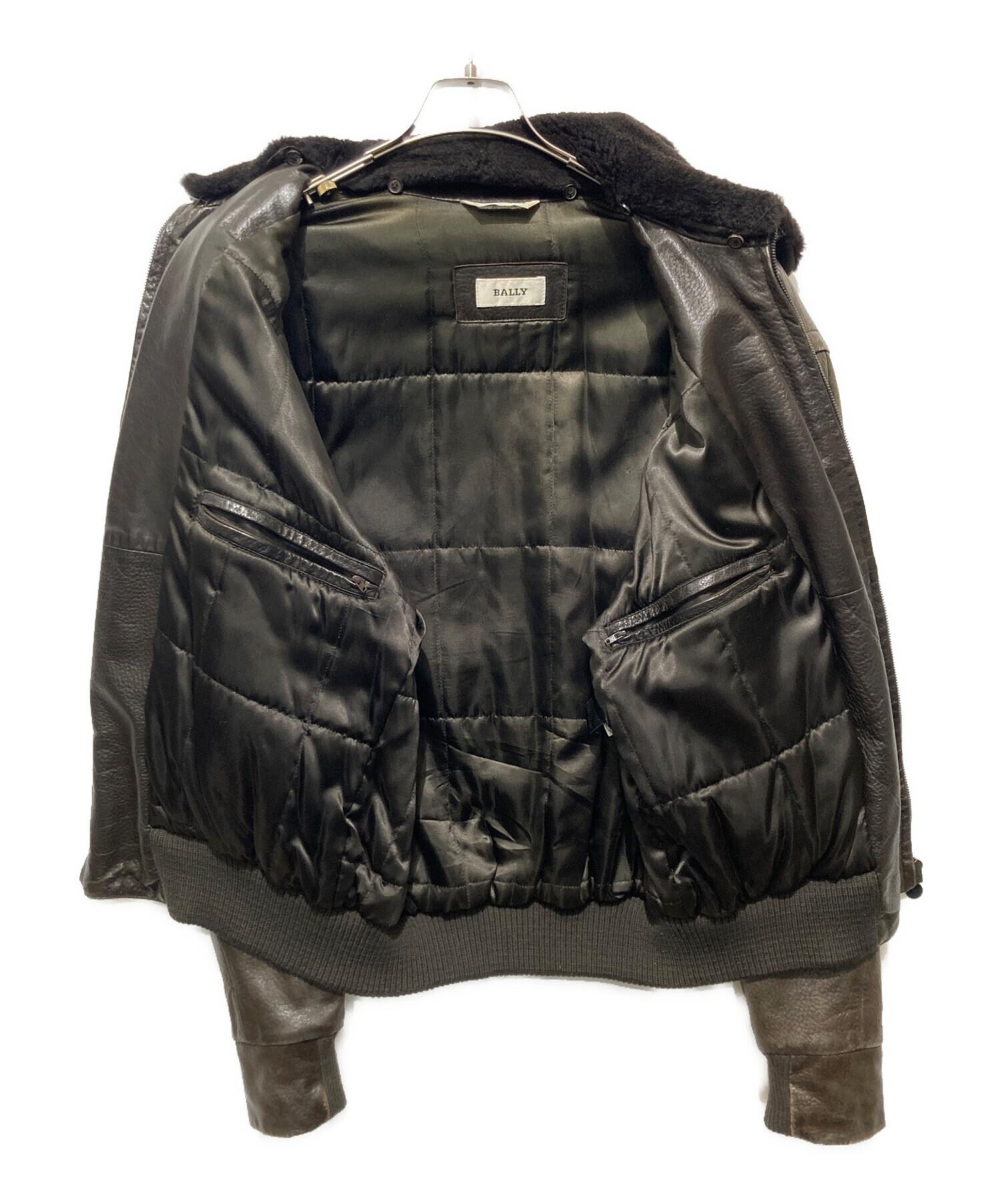 中古・古着通販】BALLY (バリー) G-1レザージャケット ブラウン サイズ