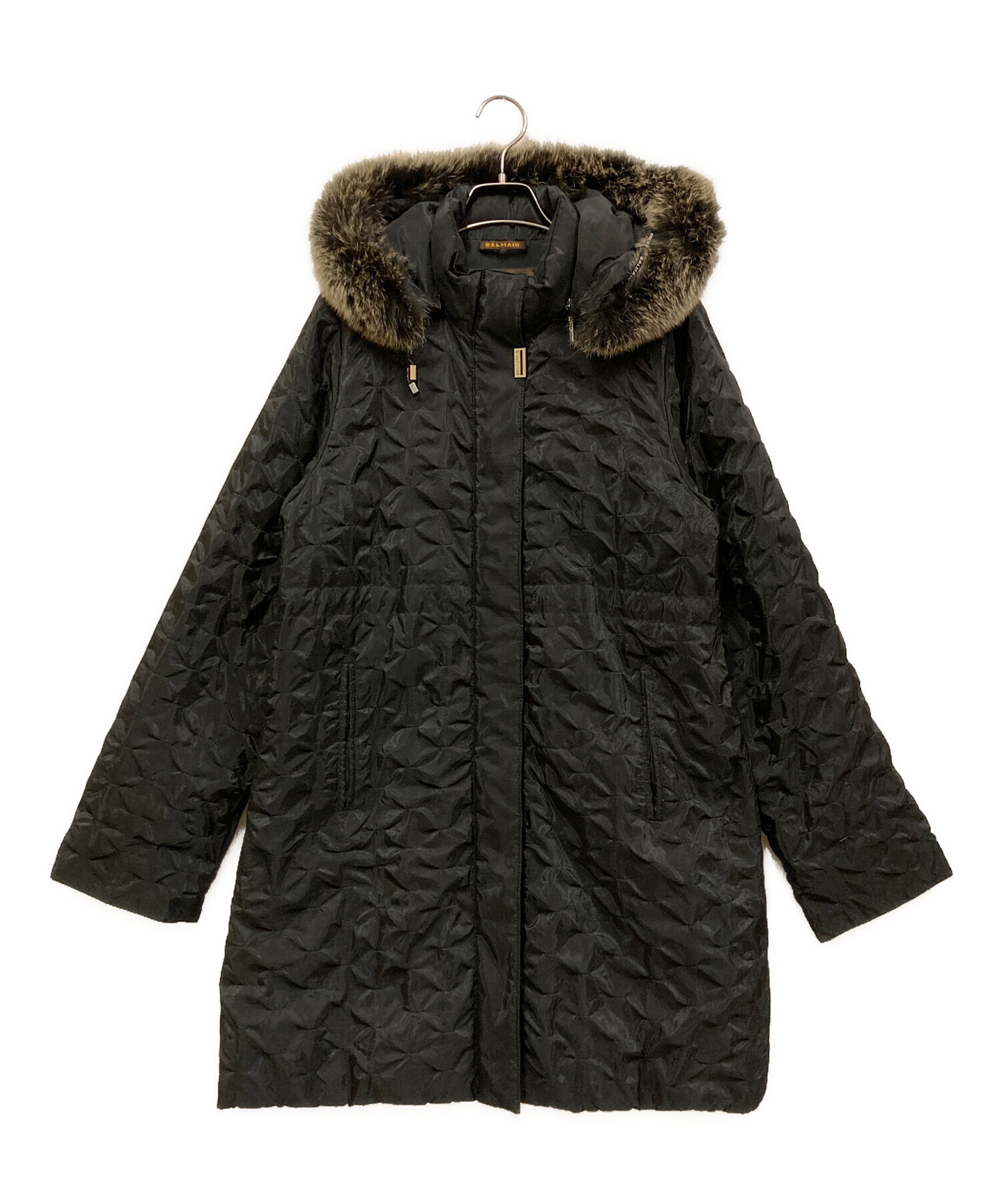 中古・古着通販】BALMAIN (バルマン) ブルーフォックスファー付き