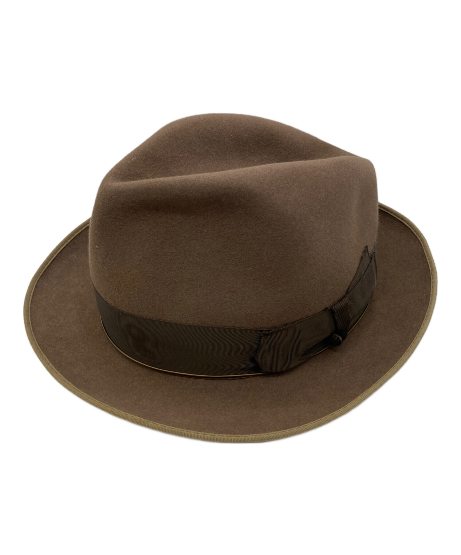 中古・古着通販】BORSALINO (ボルサリーノ) 中折れハット ブラウン