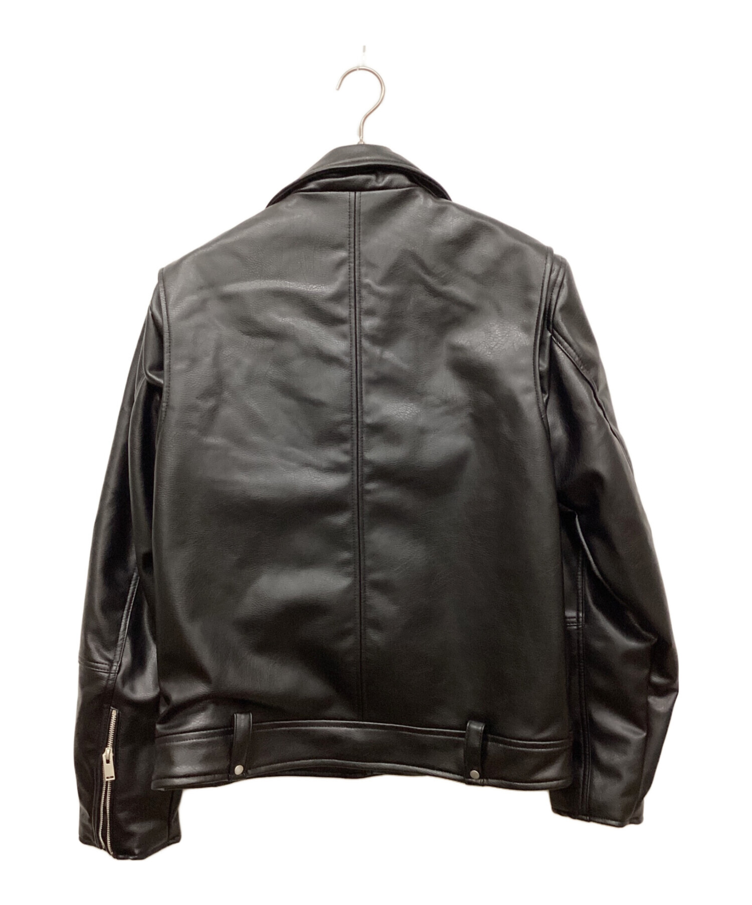 中古・古着通販】ZARA (ザラ) フェイクレザーバイカージャケット