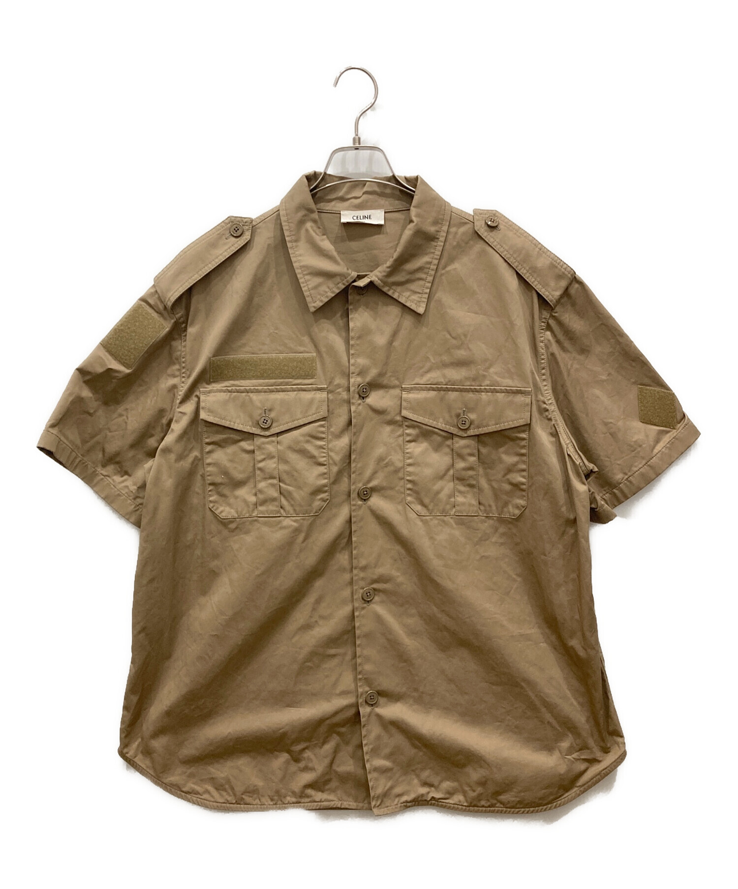 中古・古着通販】CELINE (セリーヌ) 23SS Velcro cotton linen shirt