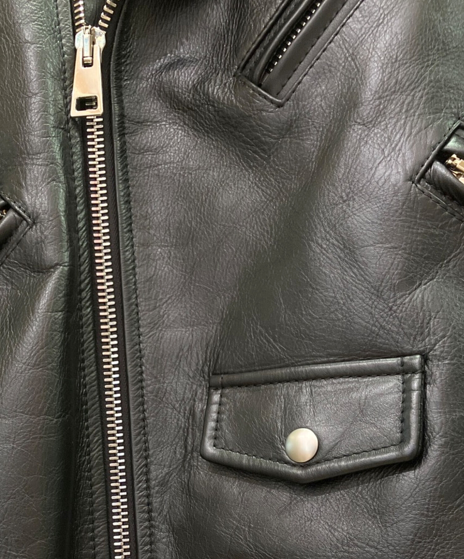 中古・古着通販】BOTTEGA VENETA (ボッテガベネタ) カーフレザーダブル