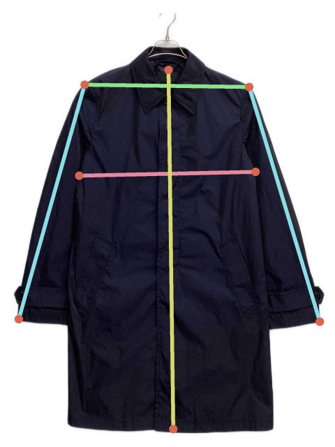 中古・古着通販】PRADA (プラダ) ステンカラーコート ネイビー サイズ