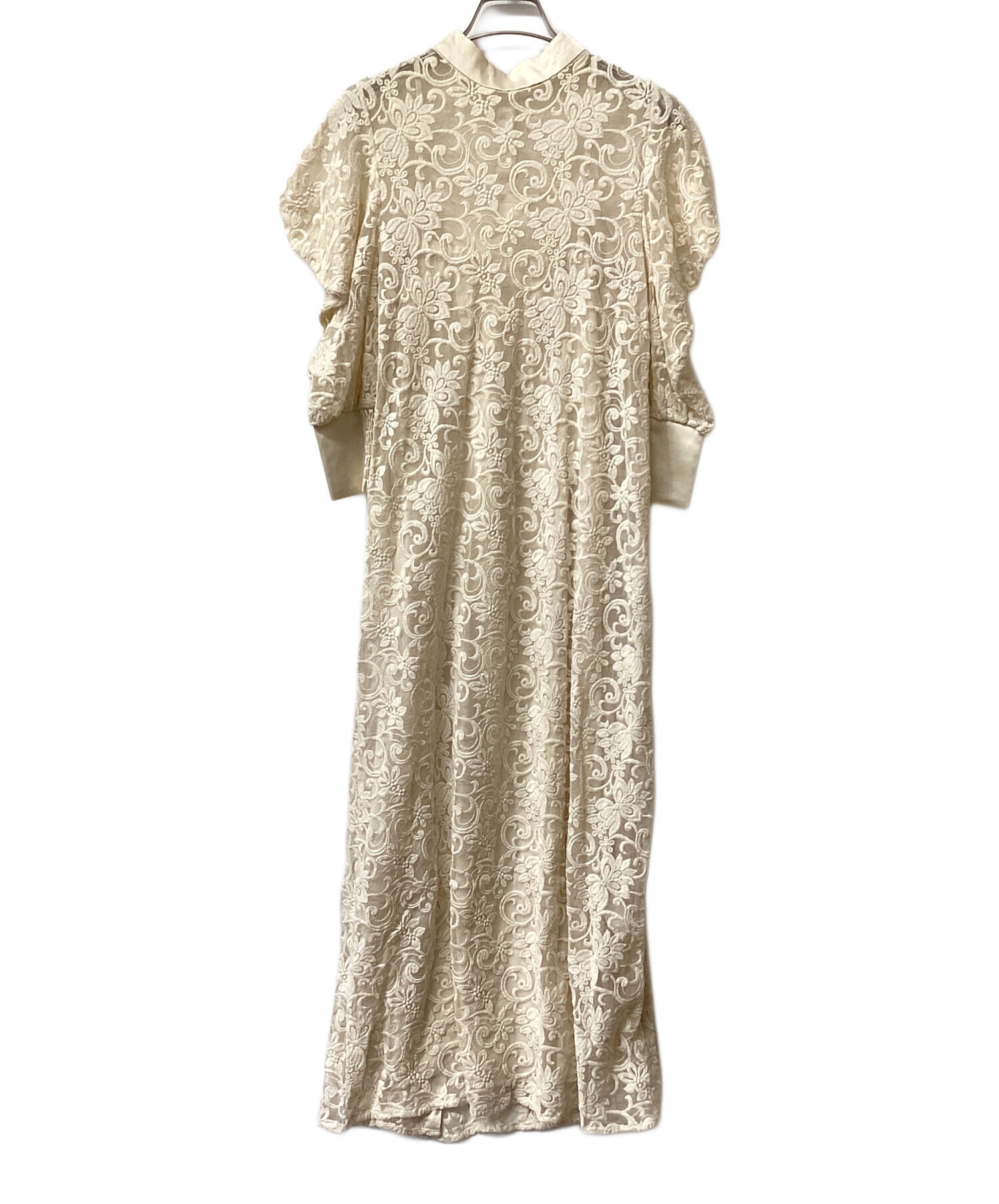 中古・古着通販】Ameri (アメリ) 2WAY DRAPE SLEEVE EMBROIDERY DRESS
