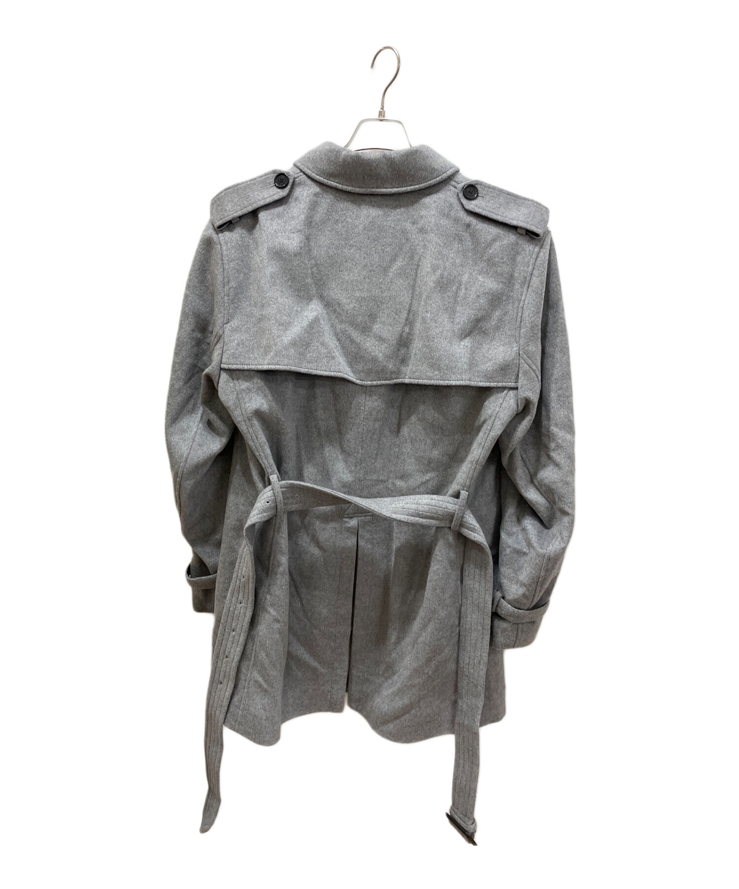 中古・古着通販】BURBERRY (バーバリー) ウールトレンチコート グレー
