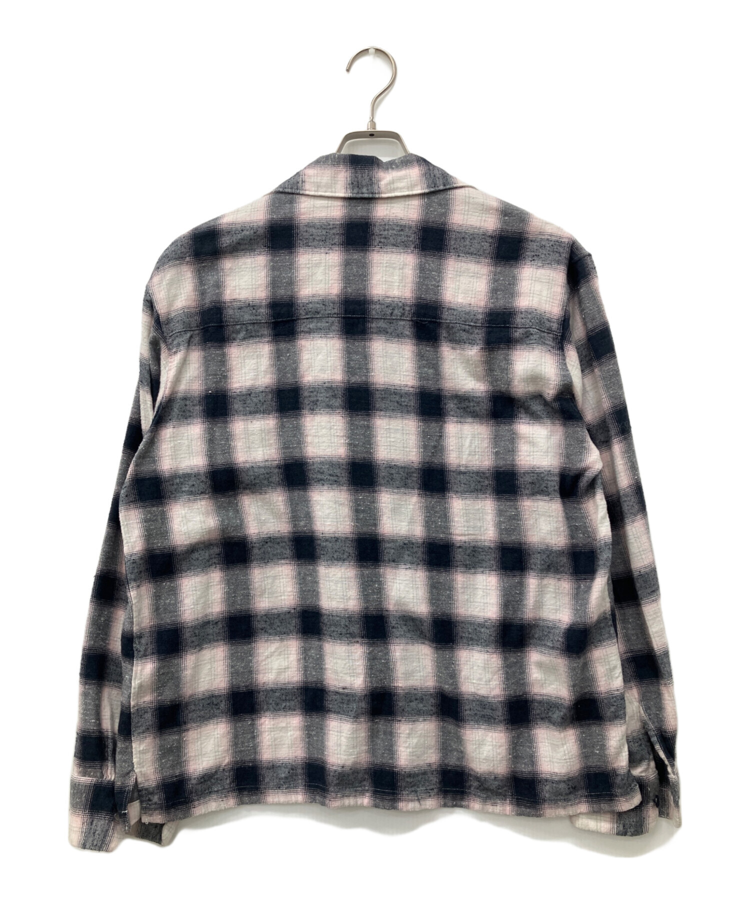 中古・古着通販】UNUSED (アンユーズド) CHECK OPEN COLLAR SHIRTS