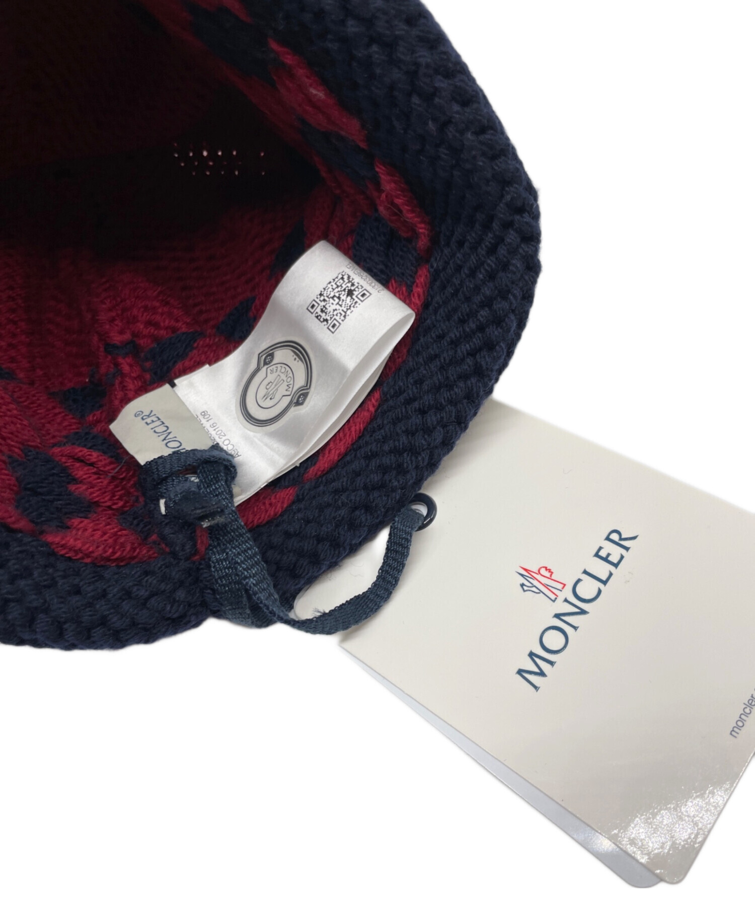 中古・古着通販】MONCLER (モンクレール) ニット帽/BERRETTO ネイビー