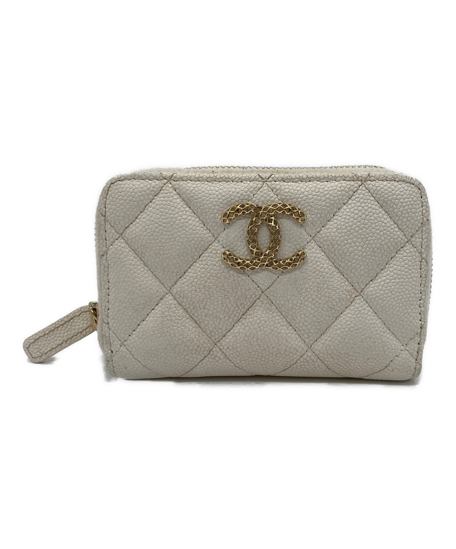 中古・古着通販】CHANEL (シャネル) キャビアスキンカードケース