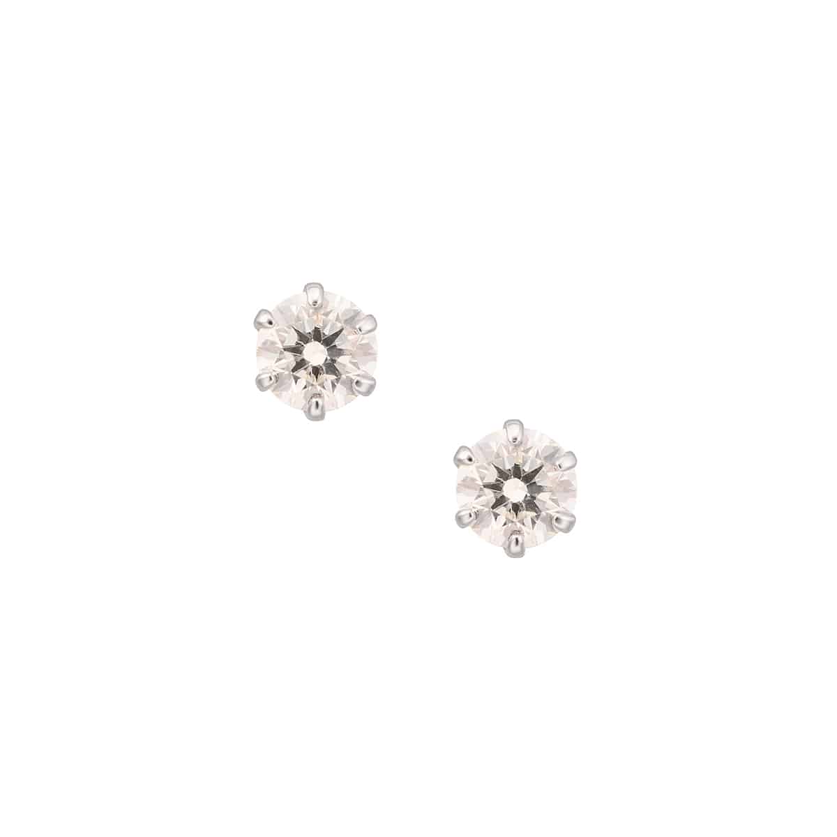 プラチナ鑑定書付ダイヤモンドピアス（0.3カラット）(RKE003)|TSUTSUMI