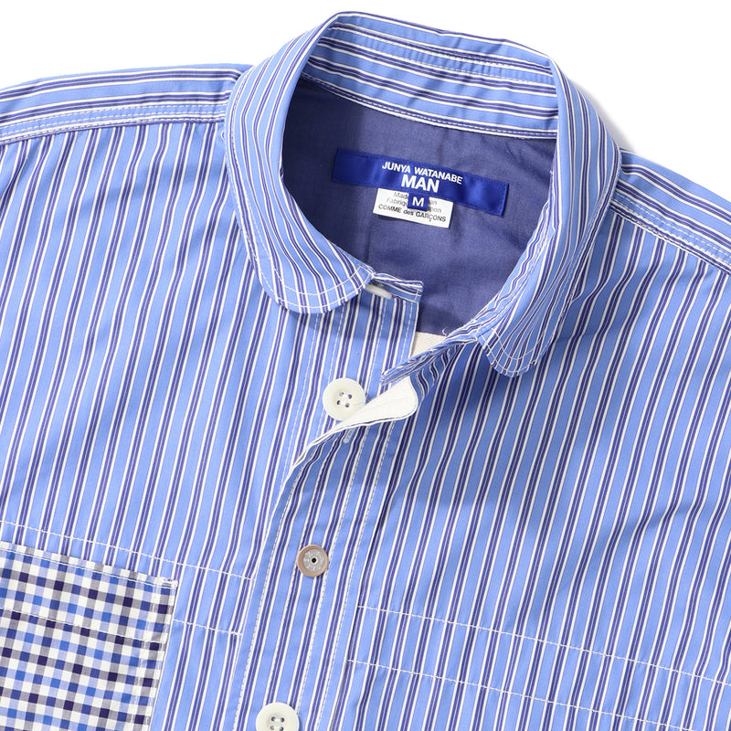 COTTON STRIPE X COTTON CHECK SHIRT｜JUNYA WATANABE MAN｜TOPS