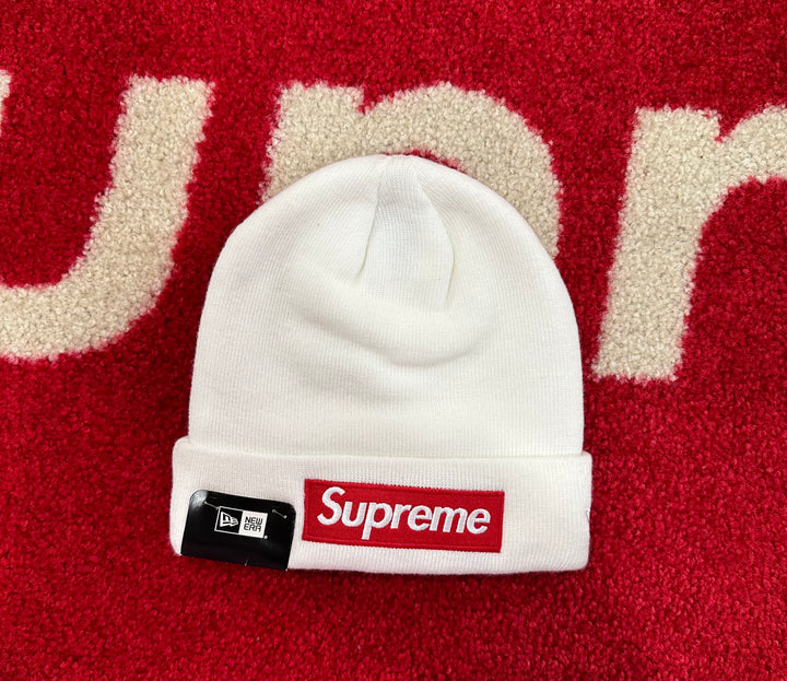 Supreme New Era Box Logo Beanie white 白 ニット帽 ビーニー Supreme
