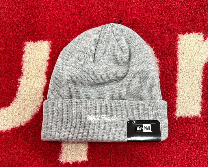 Supreme New Era Box Logo Beanie Heather Grey FW22 – UniqueHype