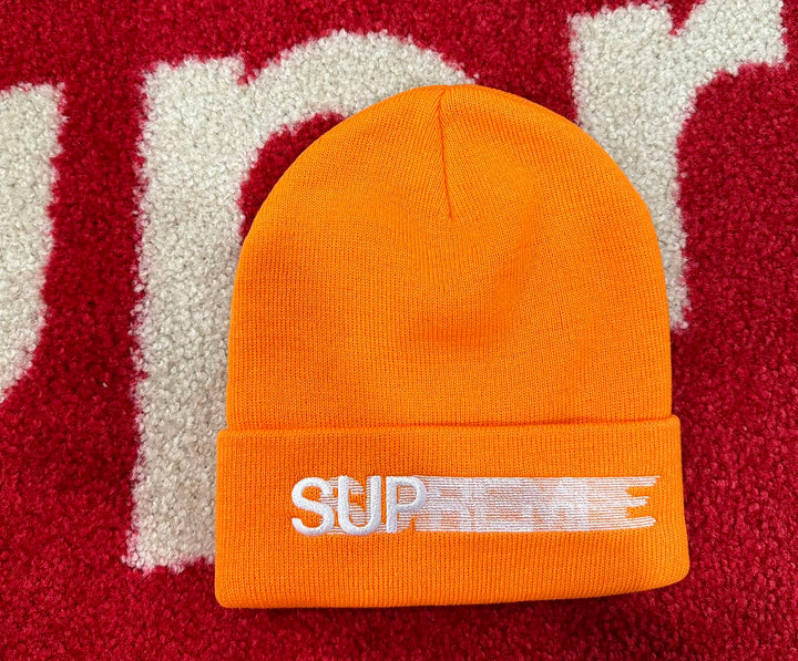 Supreme Motion Logo Beanie Orange SS23 – UniqueHype