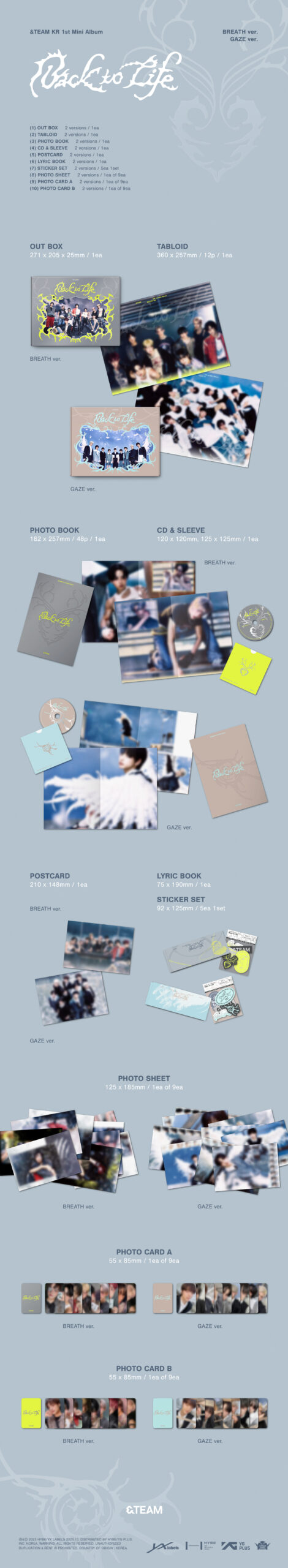 &TEAM KR 1st Mini Album 'Back to Life' 予約開始！ - &TEAM
