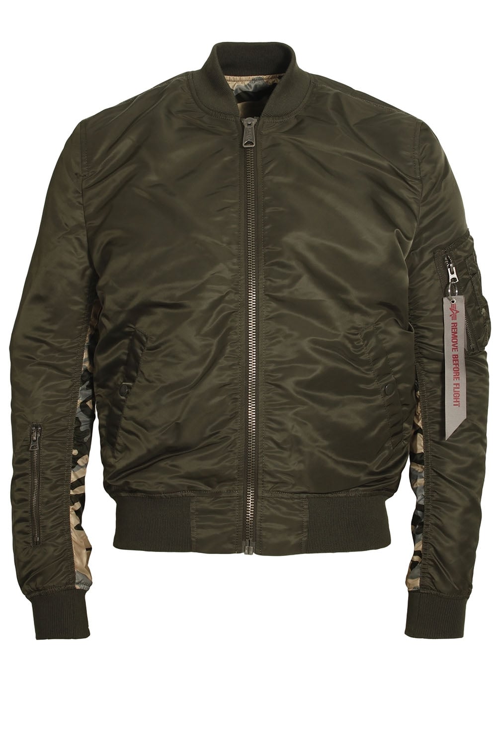 Alpha Industries MA-1 Reversible Camo Bomber Jacket | Rep Grey