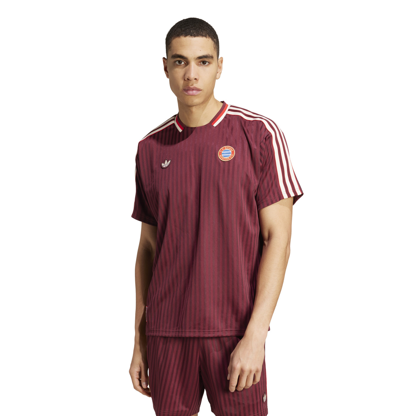 adidas Bayern Munich Terrace Icons T-Shirt Red White - Voetbalshop.nl