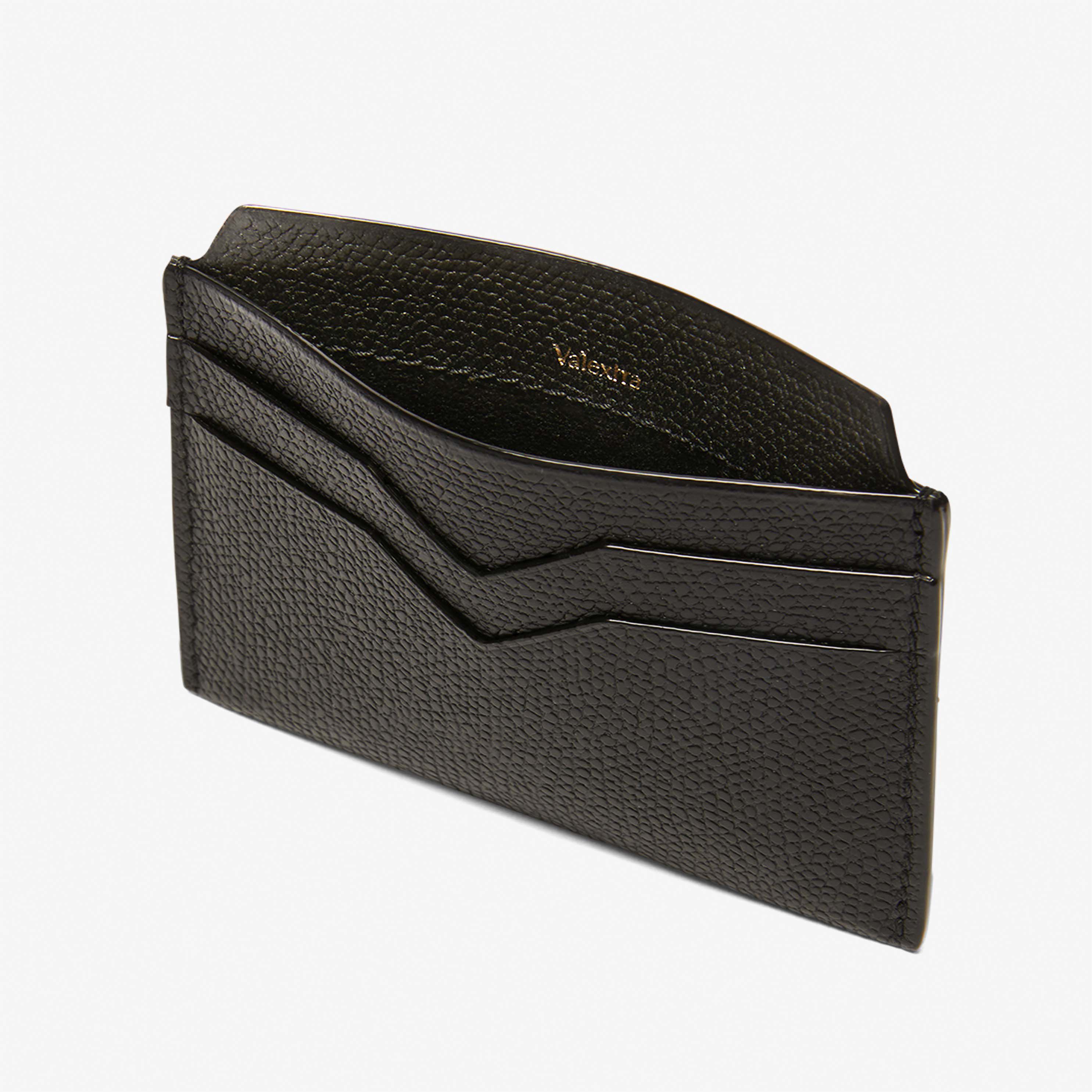 Black Leather Credit card holder | Valextra