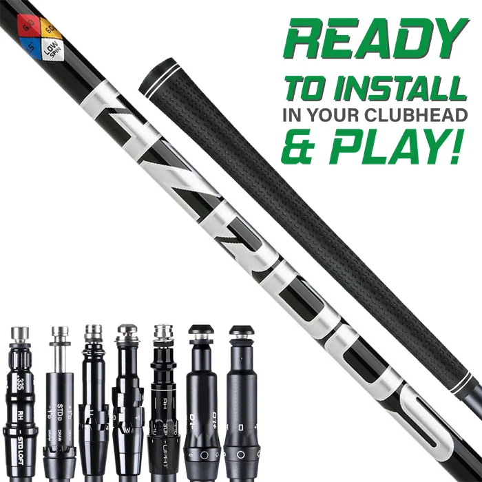 Project X HZRDUS Gen 4 Black assembled w Adapter Tip & Grip