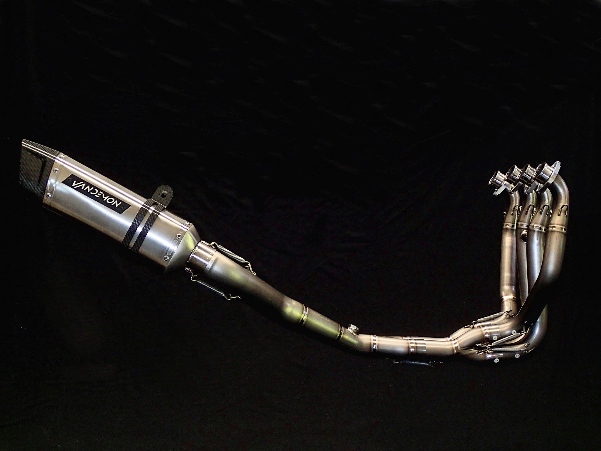 KAWASAKI ZX10R VANDEMON TITANIUM EXHAUST & CARBON FIBER MUFFLER 2011-2