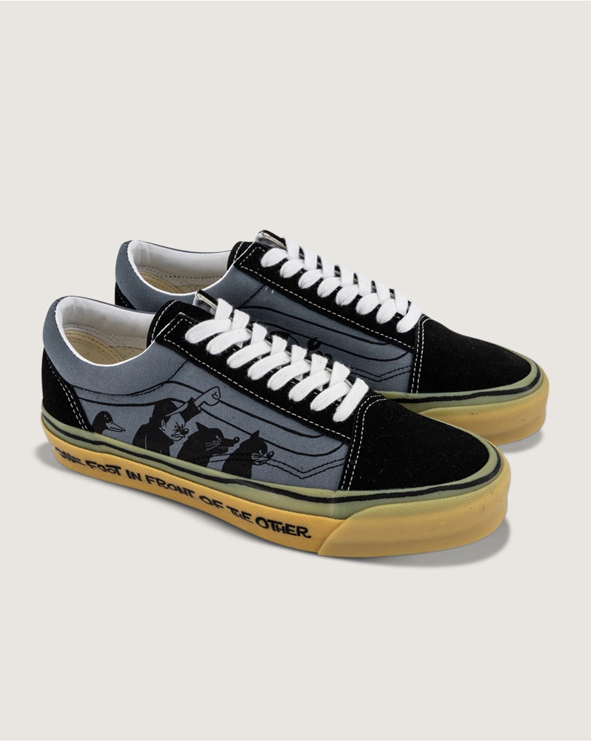 Shop Vans Premium Old Skool x Yusuke Hanai in Black and Grey.