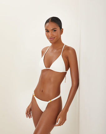 Firenze Kori T Back Tri Top - Off White