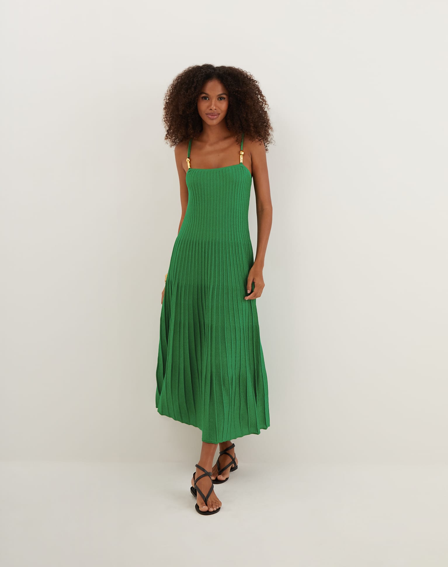 Knit Bruna Long Dress (Exchange Only) - Meadow