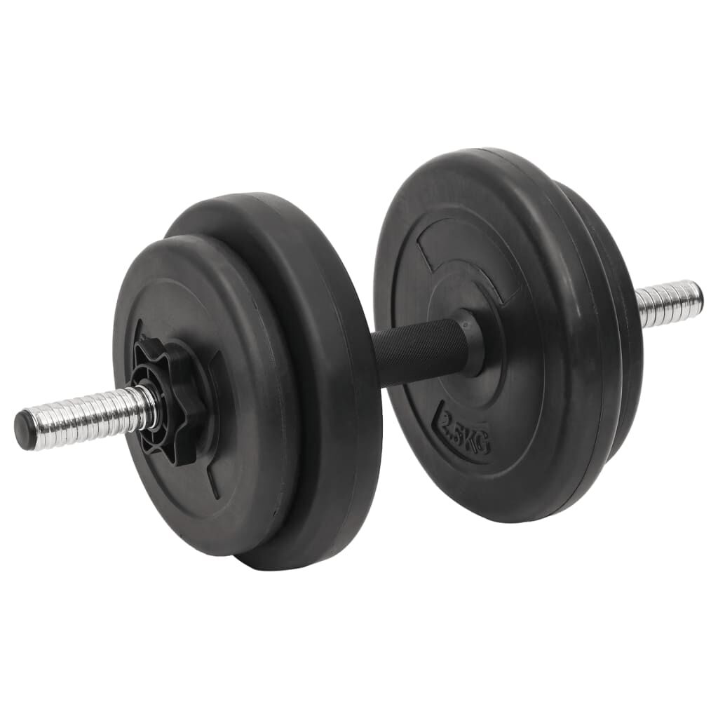 vidaXL バーベル＆ダンベル プレートセット付 120kg | vidaXL.jp