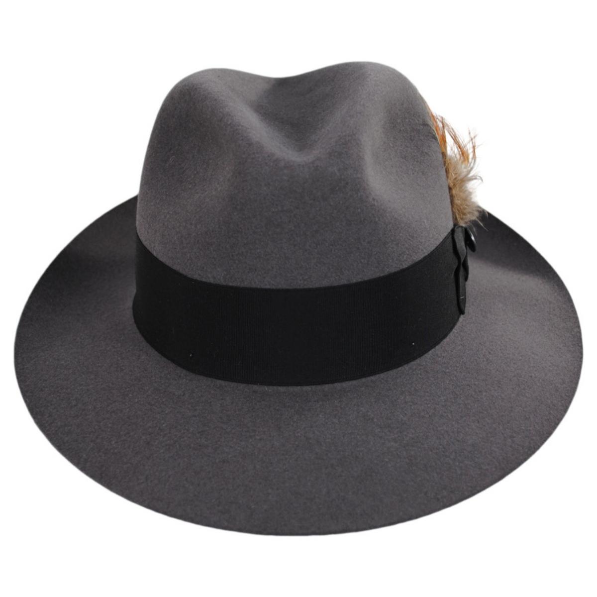Stetson Temple Fur Felt Fedora Hat – Village Hat Shop