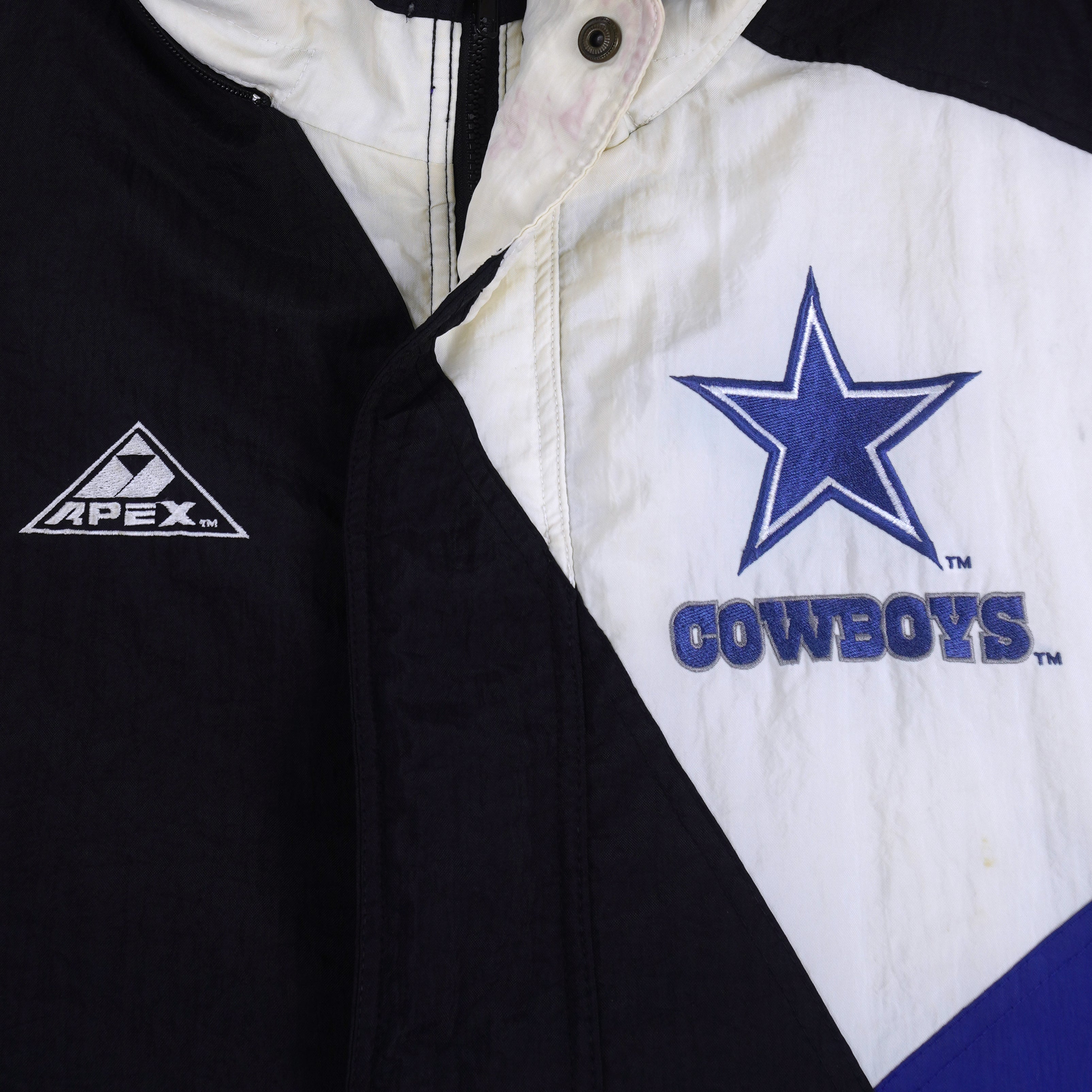 Vintage NFL (Apex One) - Dallas Cowboys Zip-Up Puffer Jacket 1990s