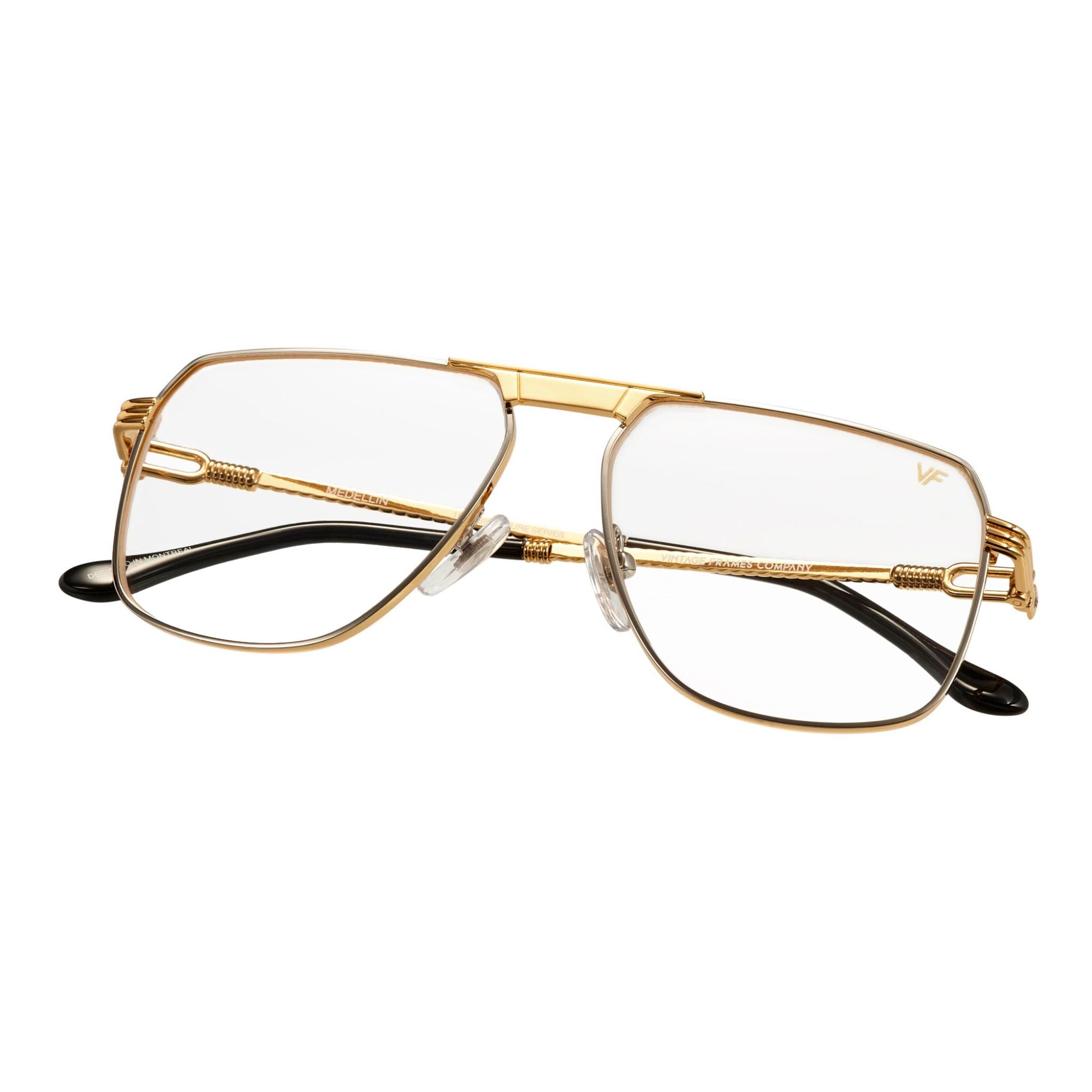 Medellin 18KT Two-Tone Yellow Gold – Vintage Frames Company