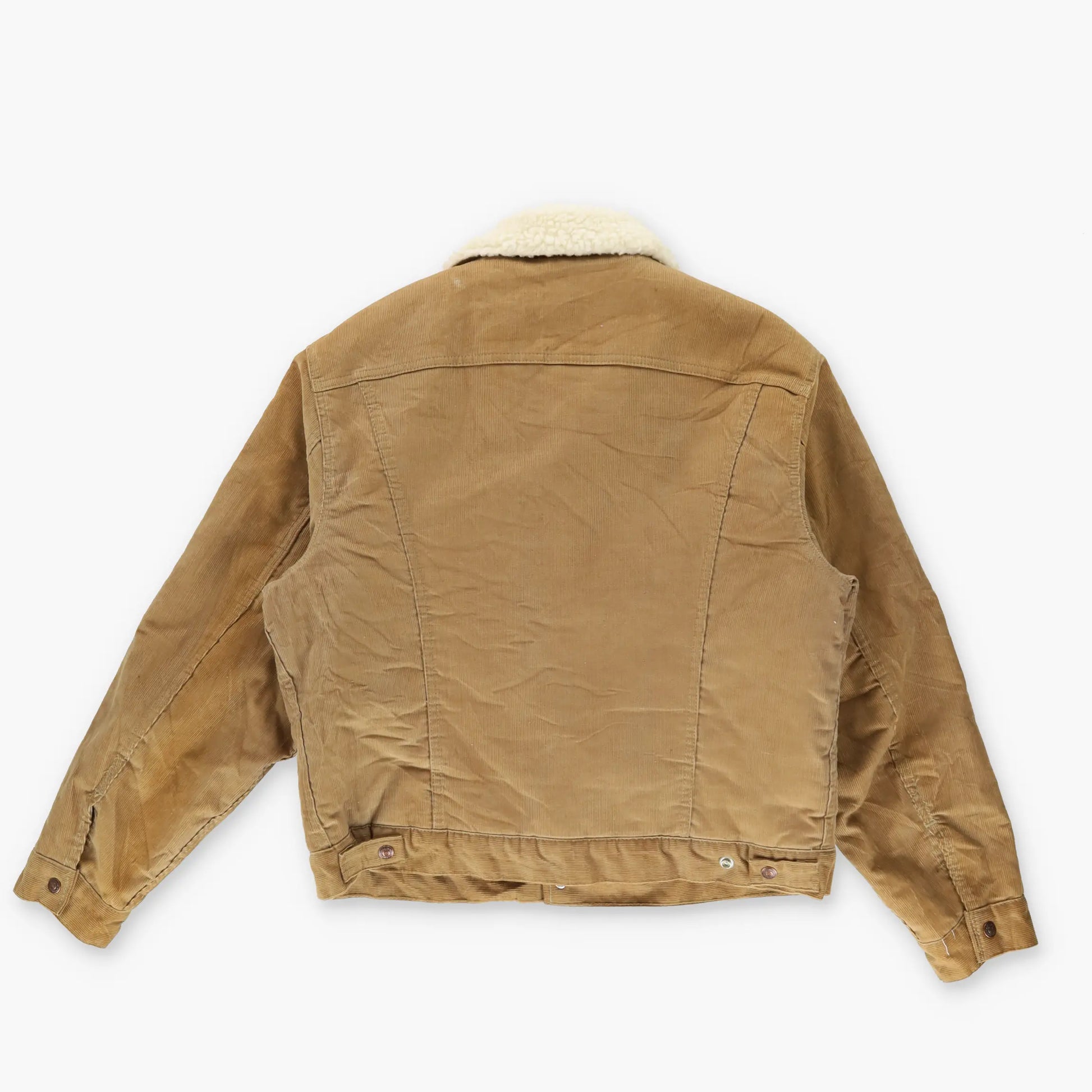 LEVI'S 80s Corduroy Sherpa Lined Tan Brown USA Made Jacket (M