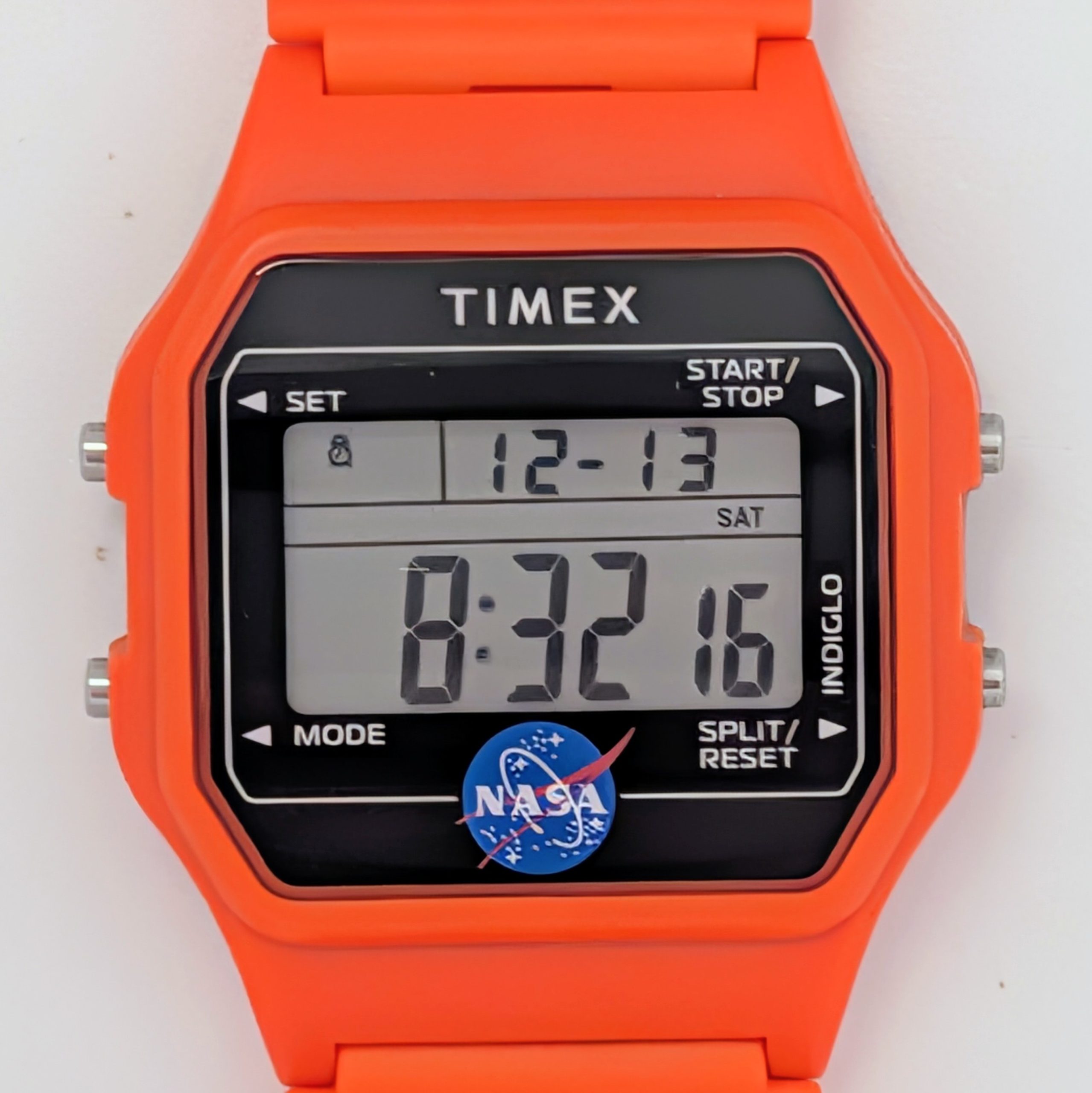 Timex Main Street NASA Artemis Orange LCD Watch TW2Y13300 [2025