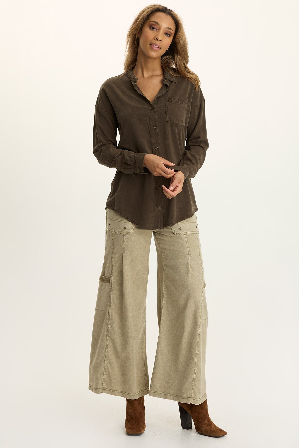 Wearables Tove Twill Cargo Wide-Leg