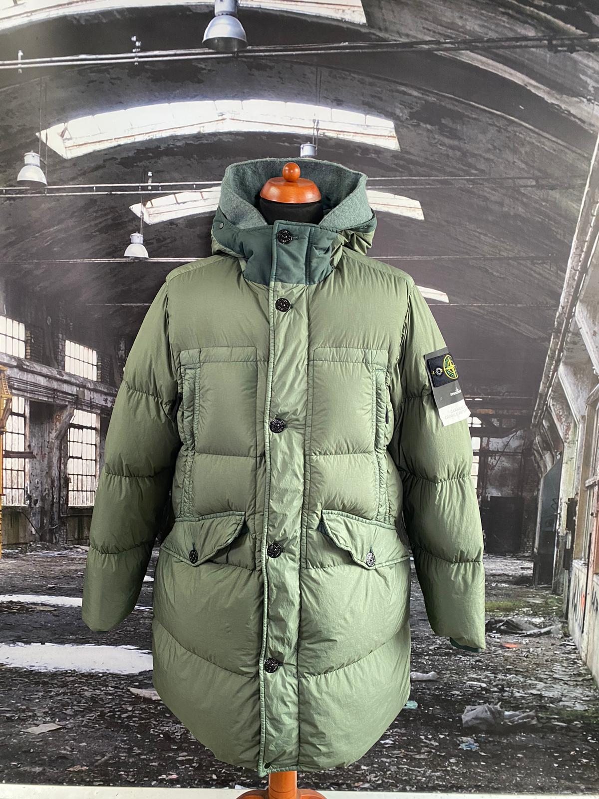 STONE ISLAND GARMENT DYED CRINKLE REPS NY DOWN JACKET - X Clothing