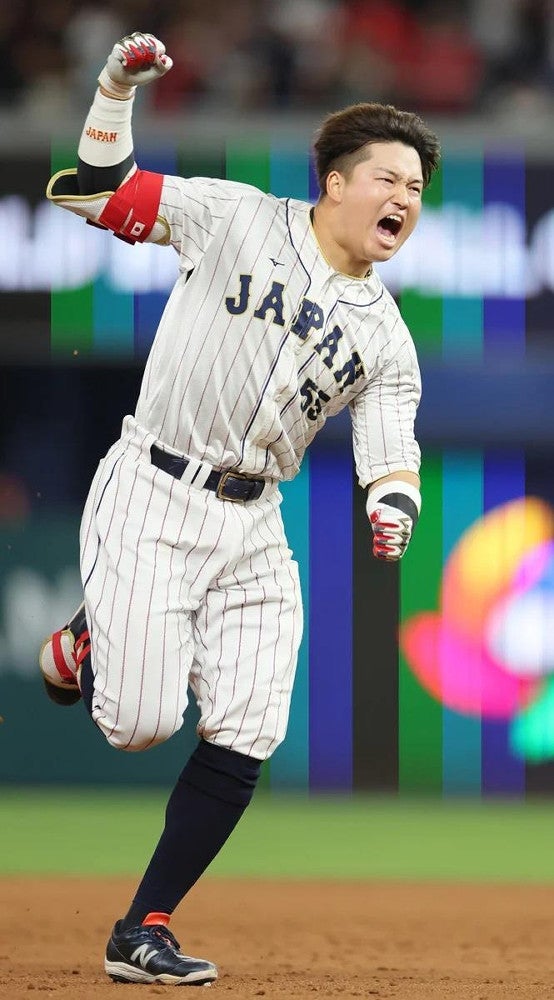 WBC:WBC侍ジャパン村上宗隆、ついに降臨「みんなのおかげ」…不振
