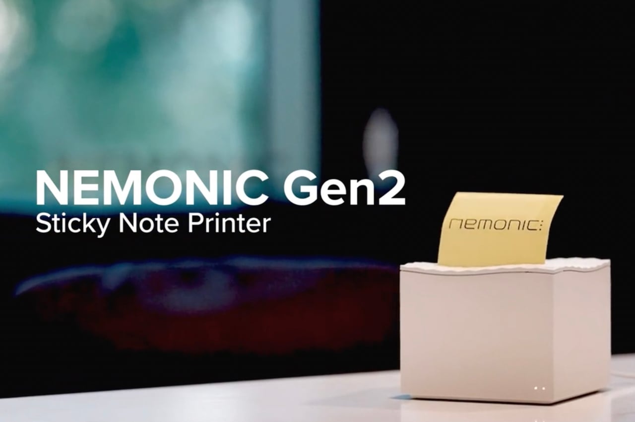 Sticky note printer lets you print your daily reminders to improve