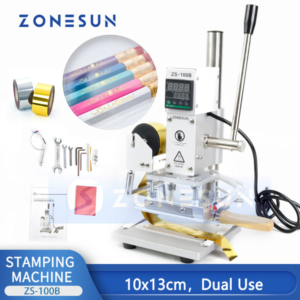 ZONESUN ZS-100B 10x13cm Hot Stamping Machine for Dual Use