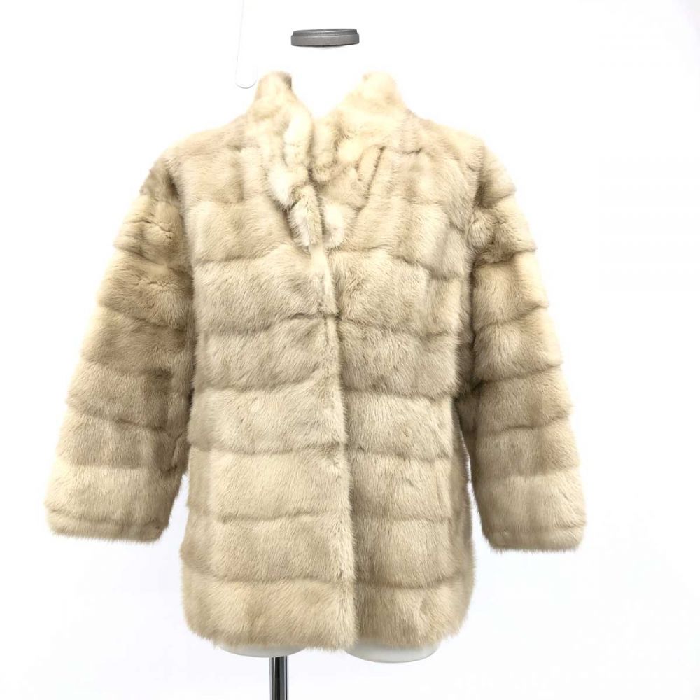 サガミンク SAGA MINK 銀サガ 毛皮コート シェアードミンクファー