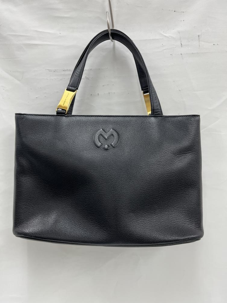 ミラショーン/ハンドバッグ/レザー/ブラックの高価買取【リサイクル