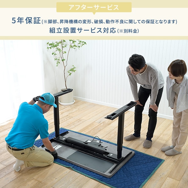 電動昇降デスク ハイエンドモデル ハイグレード天板 山善 | 山善