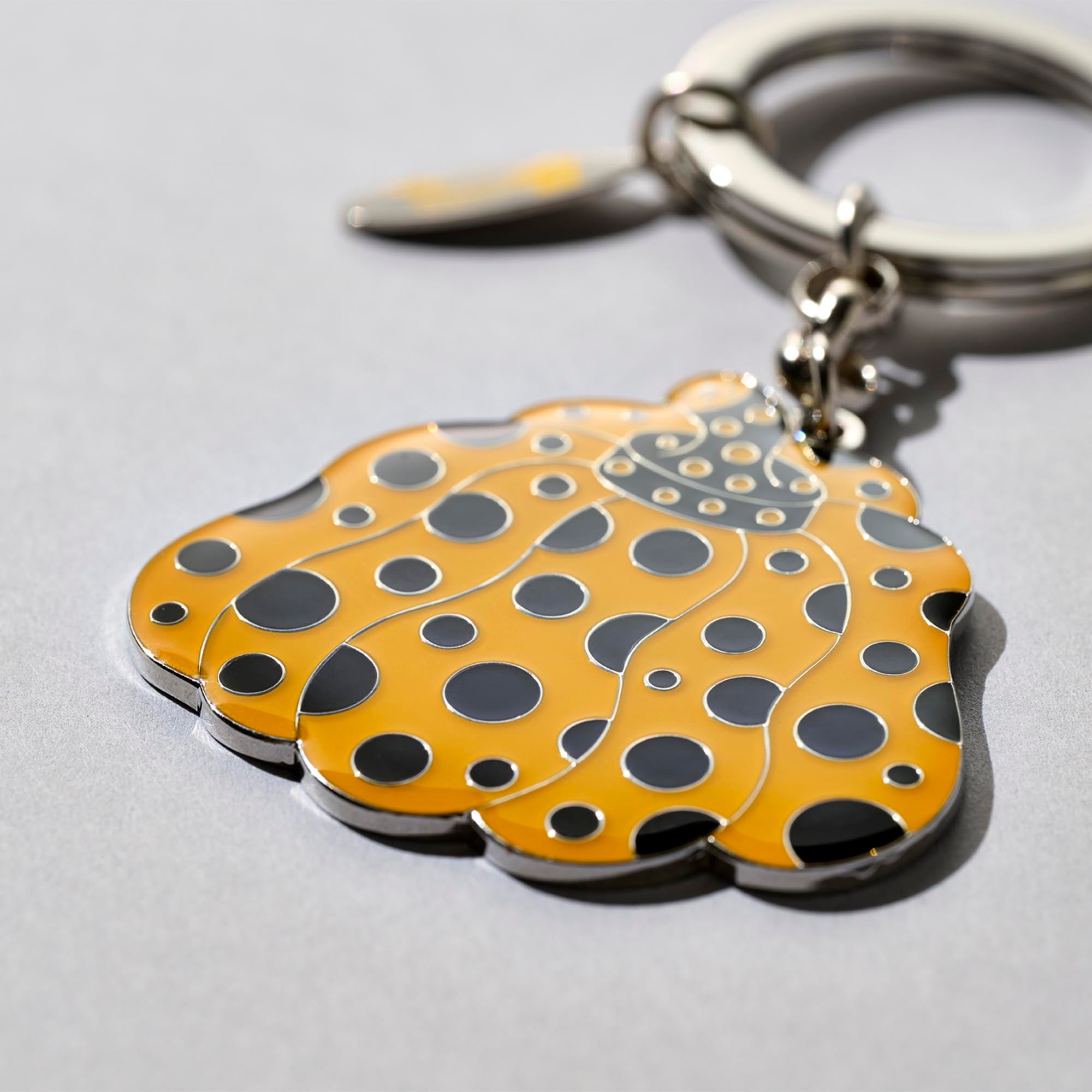 Key Ring Pumpkin Yellow/ Black ｜Yayoi Kusama Official Art Goods