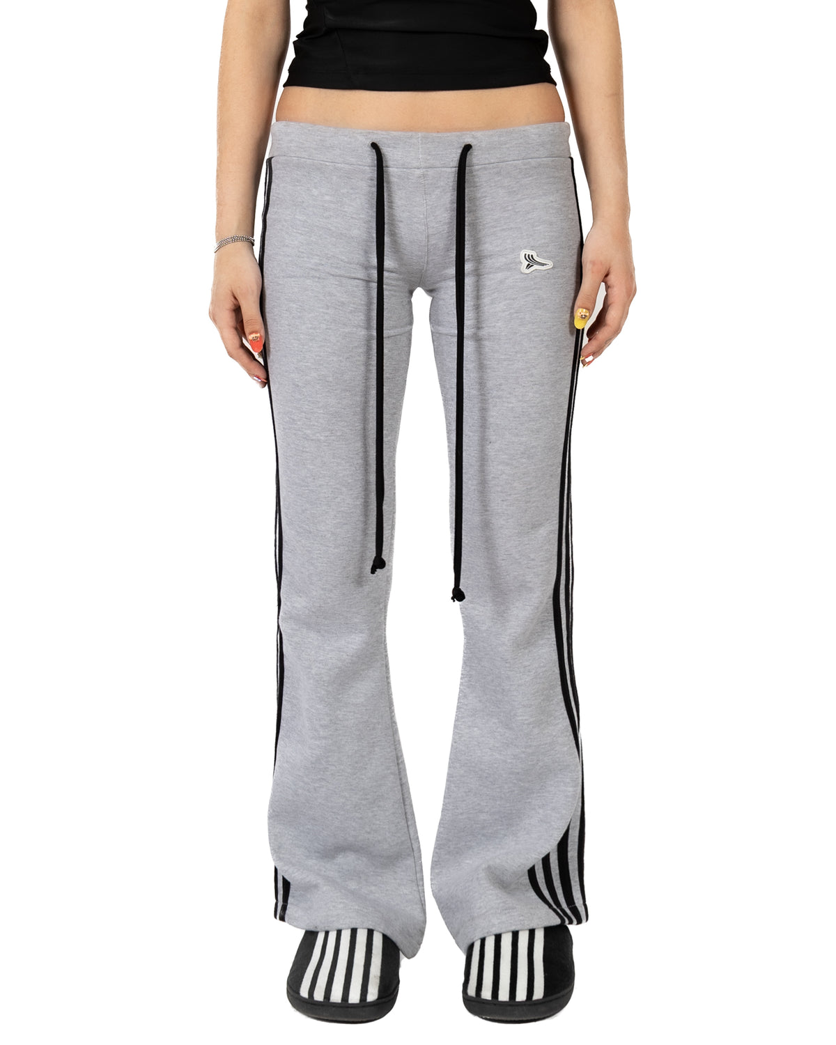 5-Stripe Butt Crack Sweatpant (Grey Melange) | YORI