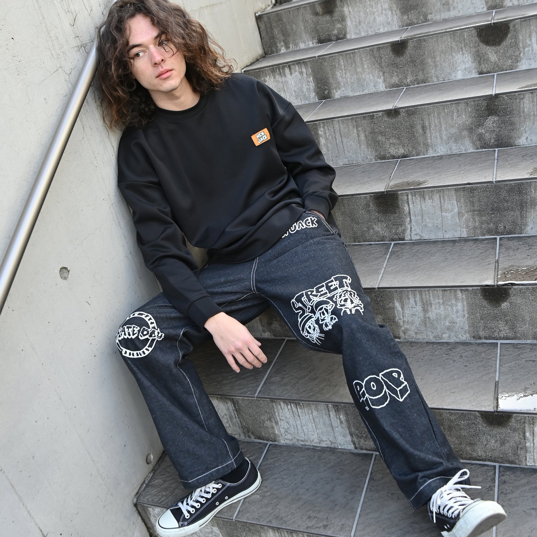 NEW JACK プリントデニムパンツ（NJ233-2511）