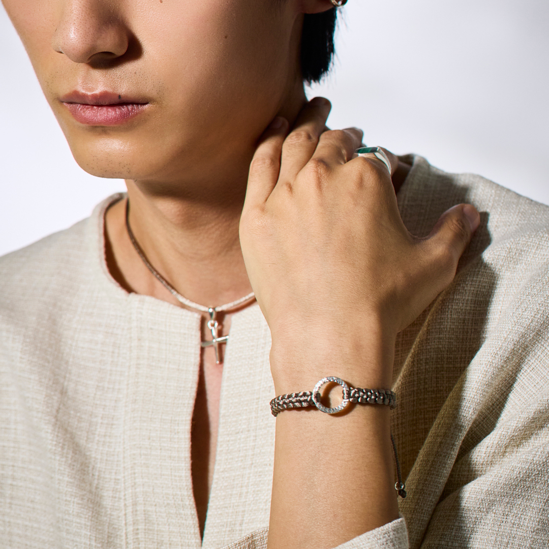 Bracelet -Dawn- Antique Brown シルバー ブレスレット – yuzen-official