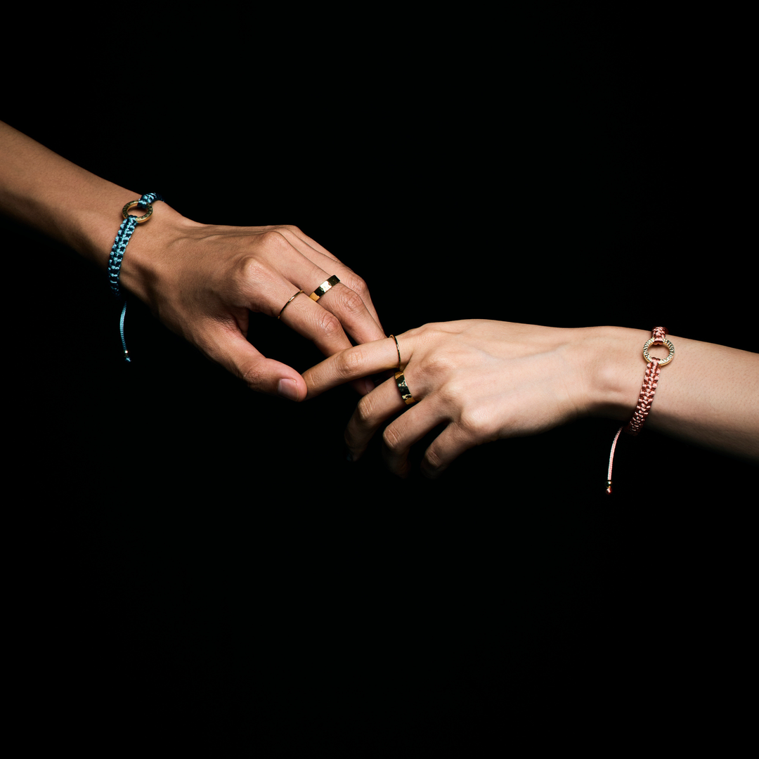 Bracelet -The SUN- Oriental Blue ゴールド ブレスレット – yuzen