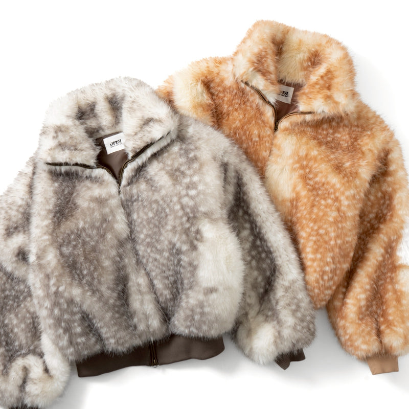 bambi fur zip jacket – YZ