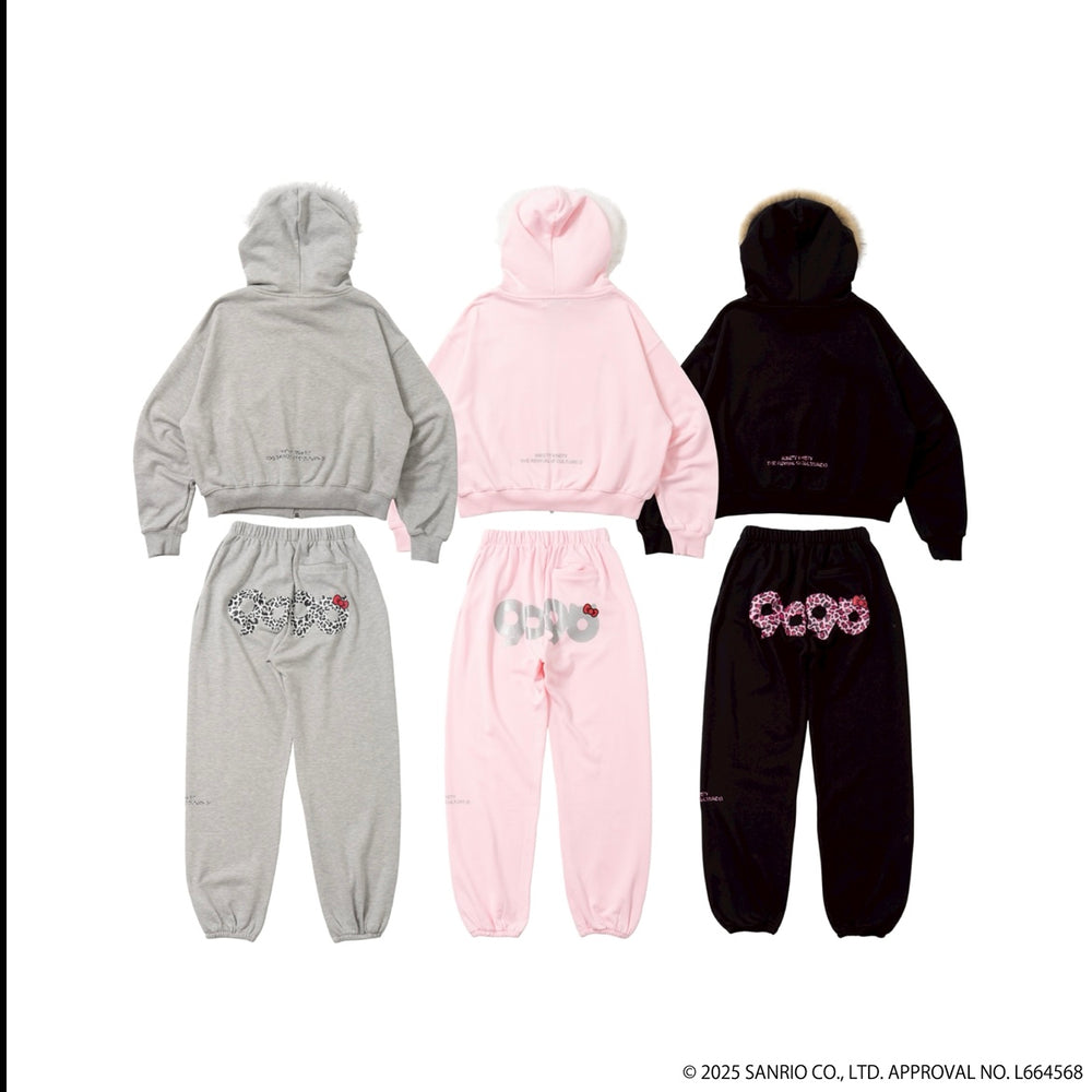 HELLO KITTY 90 Logo Fur Zip Hoodie – YZ